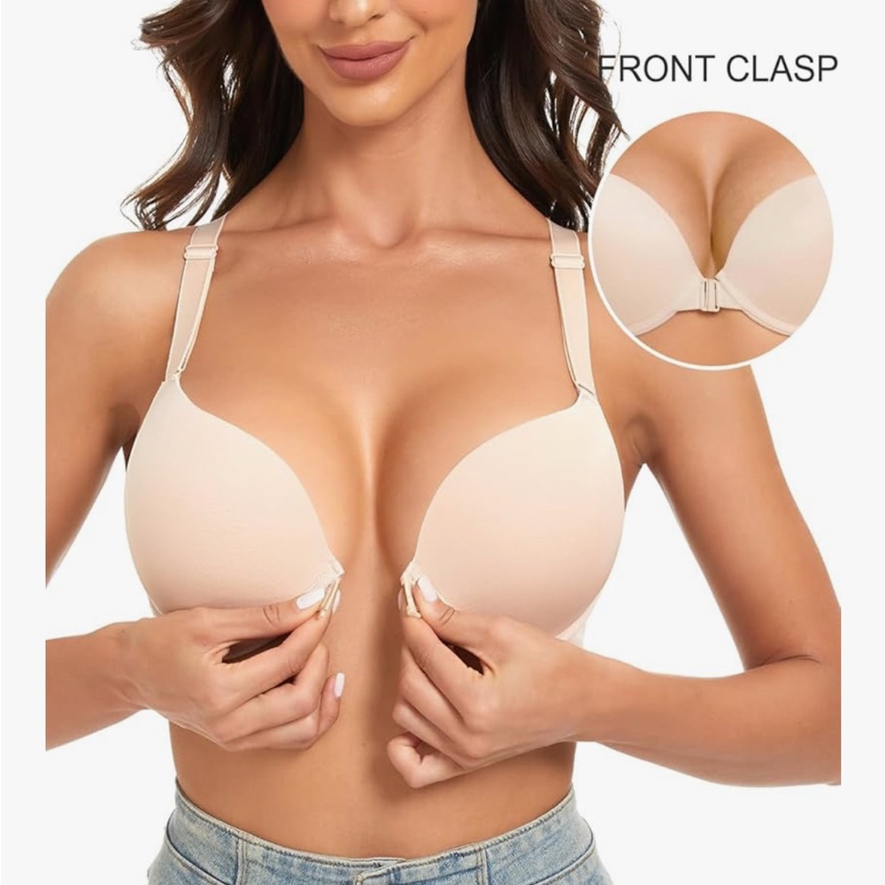 Upshell Beige Women's Racerback Bra - Picture 7 of 7